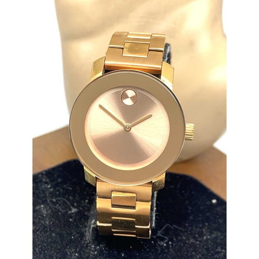 Movado Women's Watch 3600435 Bold Rose Gold Swiss Quartz Stainless Steel 30mm